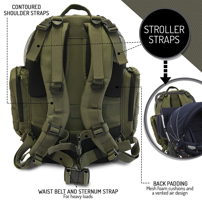 Military Tactical Style Diaper Bag